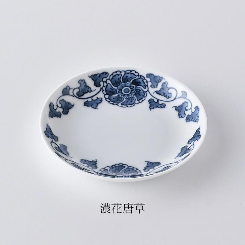三川内焼窯元 平戸松山窯 / 創作染付（B）丸平小皿